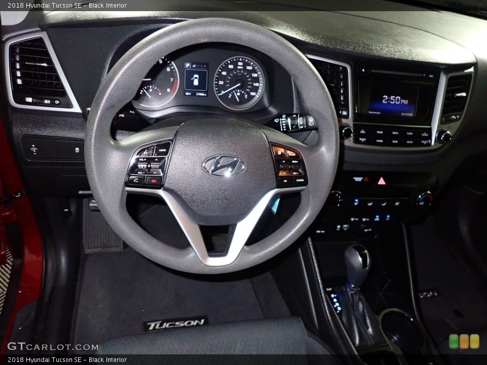 Black Interior Steering Wheel for the 2018 Hyundai Tucson SE #139326827
