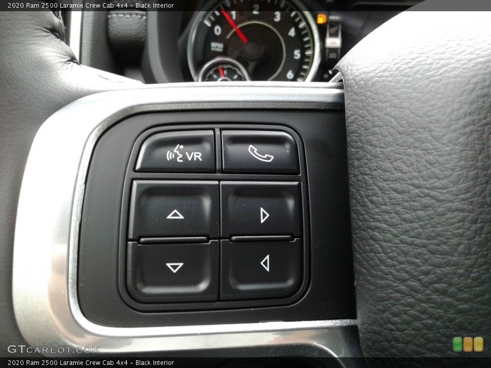 Black Interior Steering Wheel for the 2020 Ram 2500 Laramie Crew Cab 4x4 #139328945