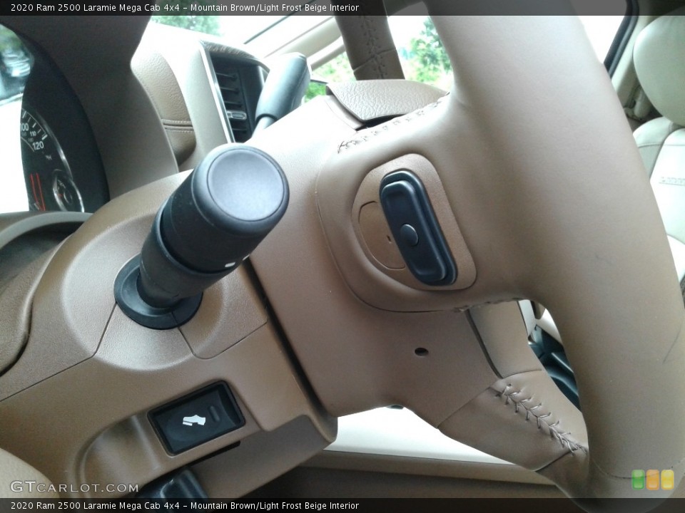 Mountain Brown/Light Frost Beige Interior Steering Wheel for the 2020 Ram 2500 Laramie Mega Cab 4x4 #139329518