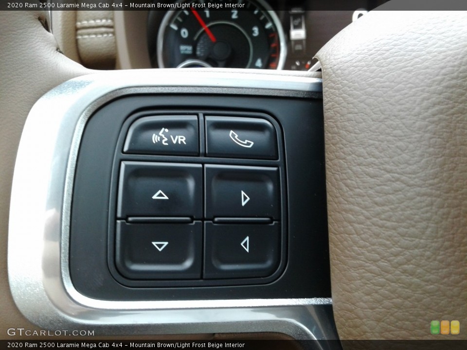 Mountain Brown/Light Frost Beige Interior Steering Wheel for the 2020 Ram 2500 Laramie Mega Cab 4x4 #139329650