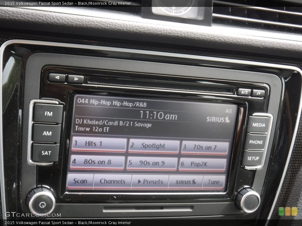Black/Moonrock Gray Interior Controls for the 2015 Volkswagen Passat Sport Sedan #139331294