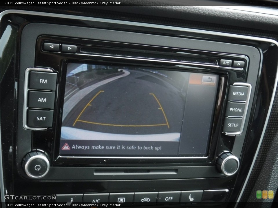 Black/Moonrock Gray Interior Controls for the 2015 Volkswagen Passat Sport Sedan #139331318