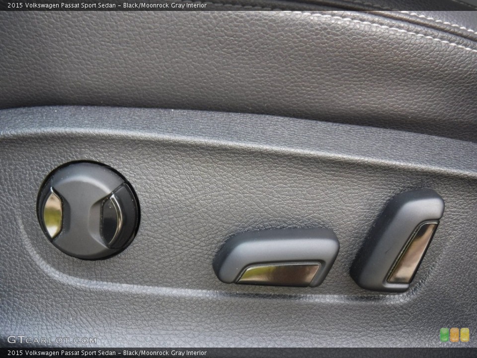 Black/Moonrock Gray Interior Front Seat for the 2015 Volkswagen Passat Sport Sedan #139331701