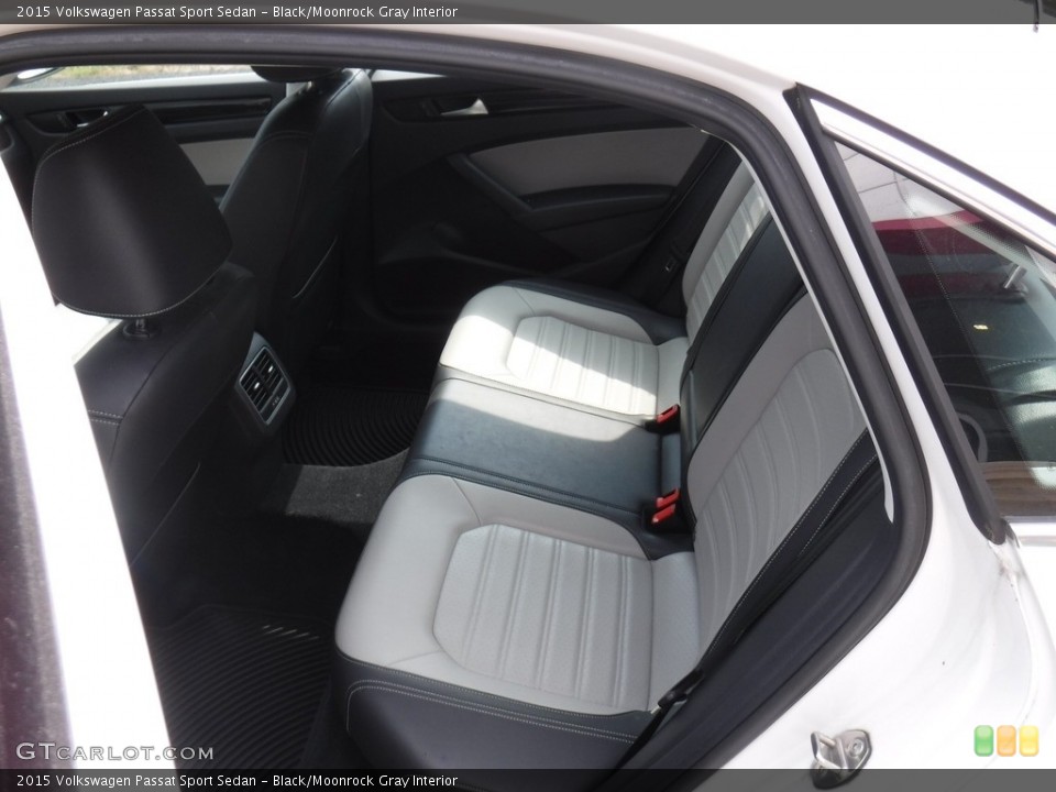 Black/Moonrock Gray Interior Rear Seat for the 2015 Volkswagen Passat Sport Sedan #139331840