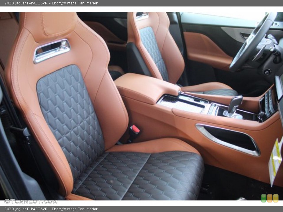 Ebony/Vintage Tan Interior Front Seat for the 2020 Jaguar F-PACE SVR #139341771