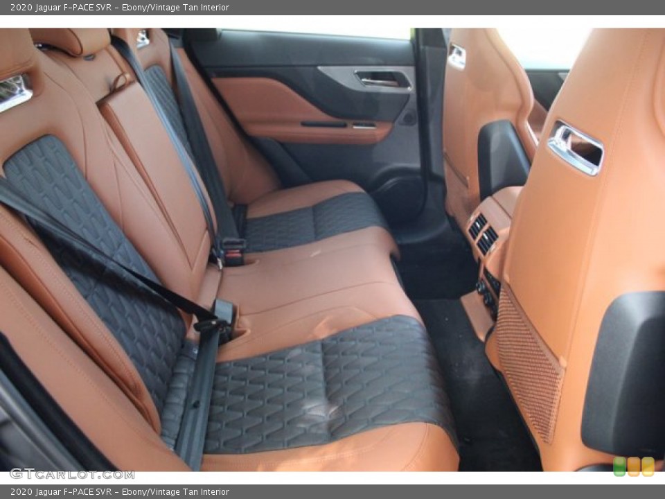 Ebony/Vintage Tan Interior Rear Seat for the 2020 Jaguar F-PACE SVR #139341828