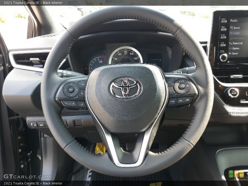Black Interior Steering Wheel for the 2021 Toyota Corolla SE #139342971
