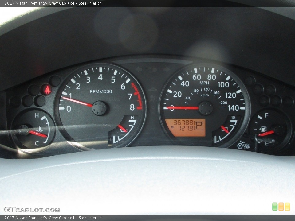 Steel Interior Gauges for the 2017 Nissan Frontier SV Crew Cab 4x4 #139343658