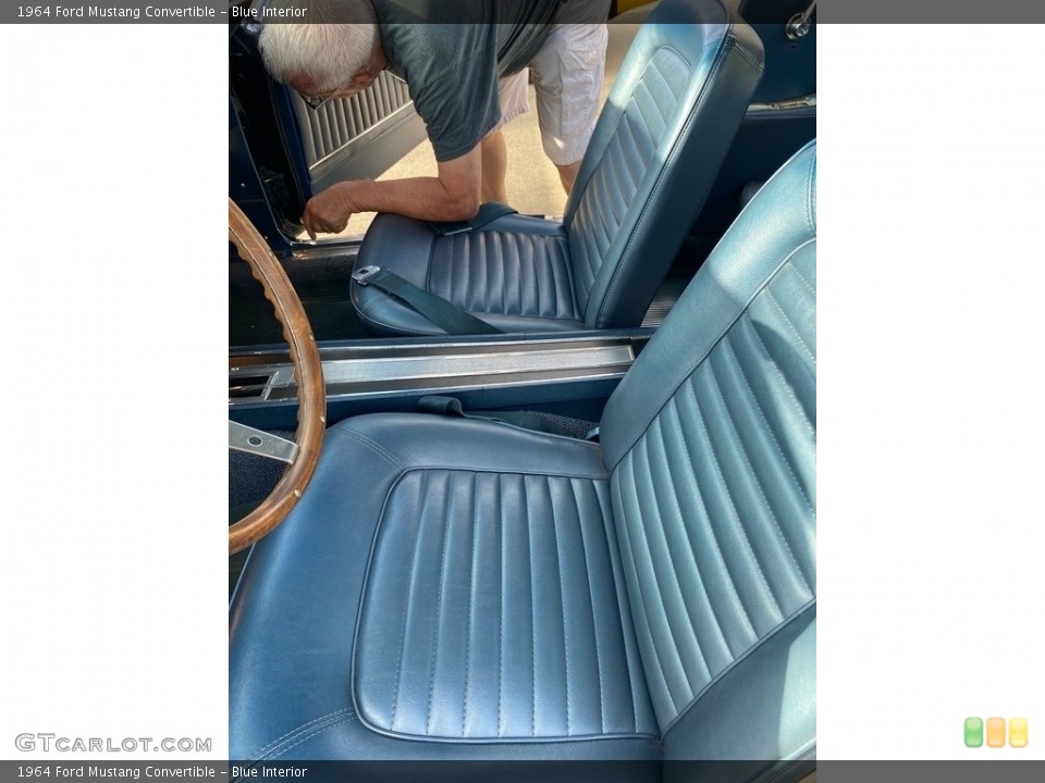 Blue Interior Front Seat for the 1964 Ford Mustang Convertible #139346949