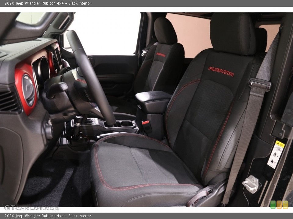 Black Interior Front Seat for the 2020 Jeep Wrangler Rubicon 4x4 #139348188
