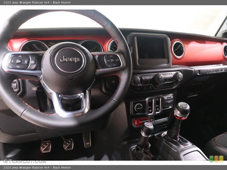Black Interior Dashboard for the 2020 Jeep Wrangler Rubicon 4x4 #139348213