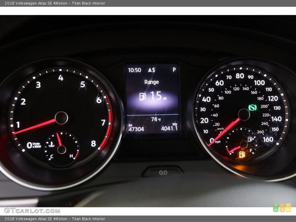 Titan Black Interior Gauges for the 2018 Volkswagen Atlas SE 4Motion #139349500