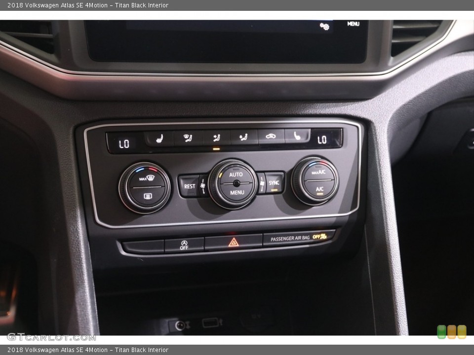 Titan Black Interior Controls for the 2018 Volkswagen Atlas SE 4Motion #139349568