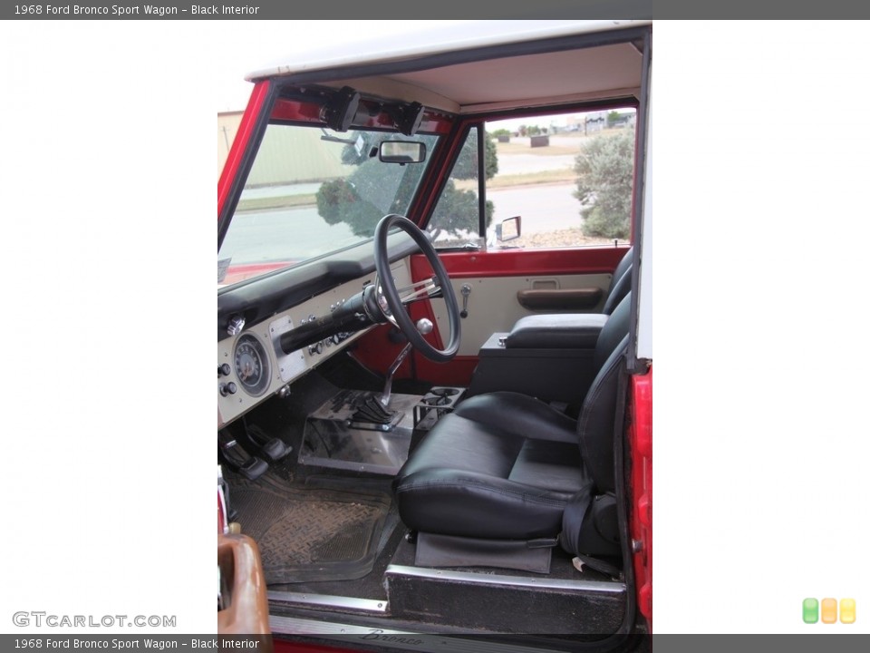 Black Interior Photo for the 1968 Ford Bronco Sport Wagon #139350039