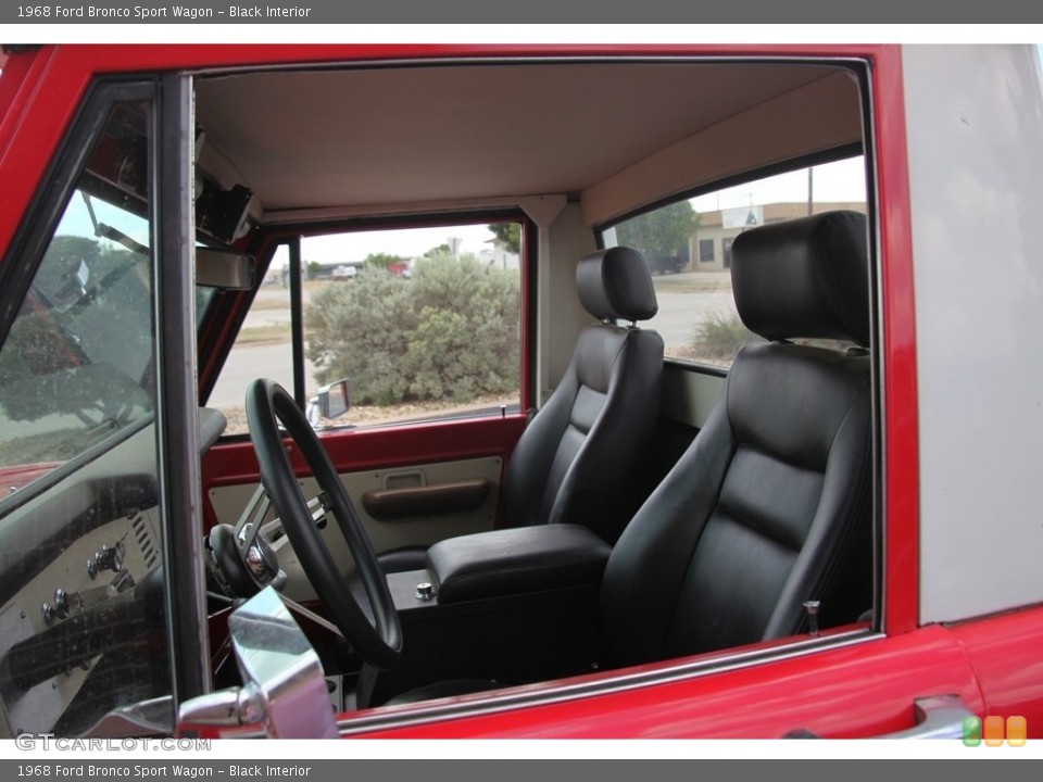 Black 1968 Ford Bronco Interiors