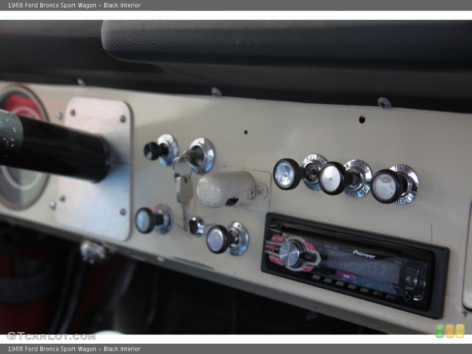 Black Interior Controls for the 1968 Ford Bronco Sport Wagon #139350281