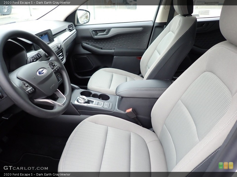 Dark Earth Gray Interior Front Seat for the 2020 Ford Escape S #139350343