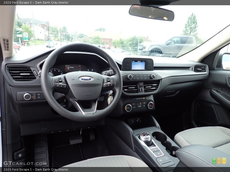 Dark Earth Gray Interior Photo for the 2020 Ford Escape S #139350388