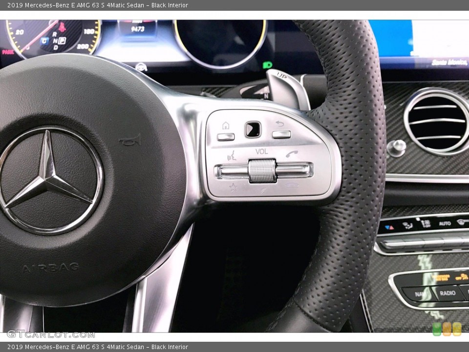 Black Interior Steering Wheel for the 2019 Mercedes-Benz E AMG 63 S 4Matic Sedan #139350639