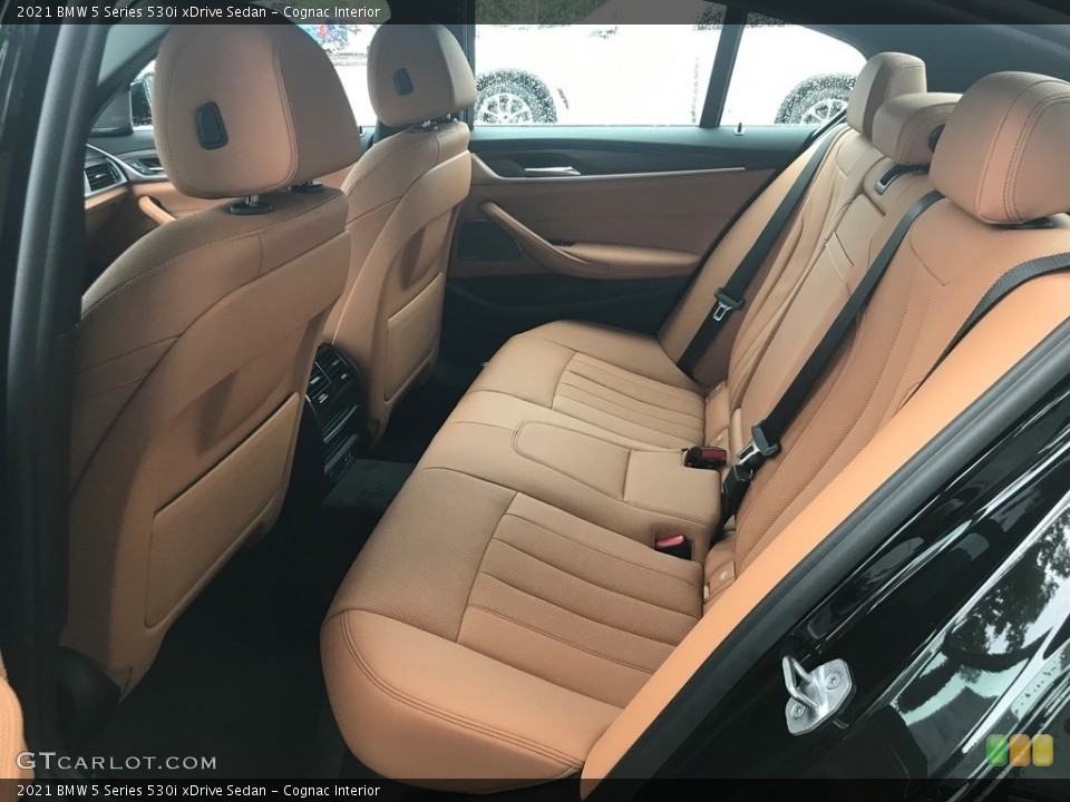 Cognac Interior Rear Seat for the 2021 BMW 5 Series 530i xDrive Sedan #139354113