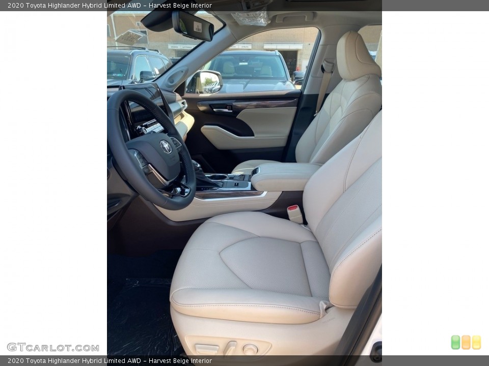 Harvest Beige Interior Front Seat for the 2020 Toyota Highlander Hybrid Limited AWD #139355848