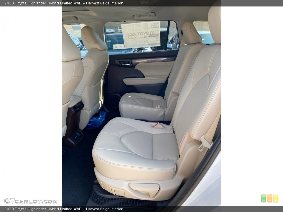 Harvest Beige Interior Rear Seat for the 2020 Toyota Highlander Hybrid Limited AWD #139355866