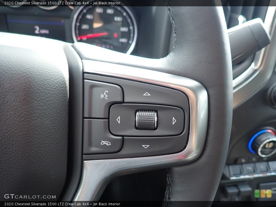 Jet Black Interior Steering Wheel for the 2020 Chevrolet Silverado 1500 LTZ Crew Cab 4x4 #139356769