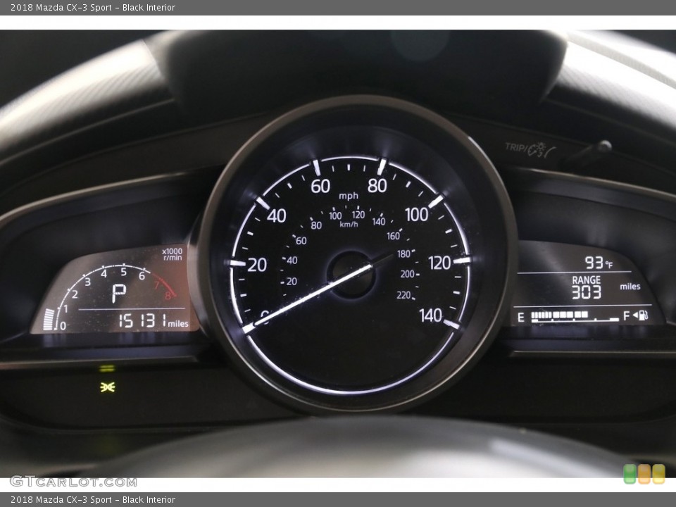 Black Interior Gauges for the 2018 Mazda CX-3 Sport #139356871