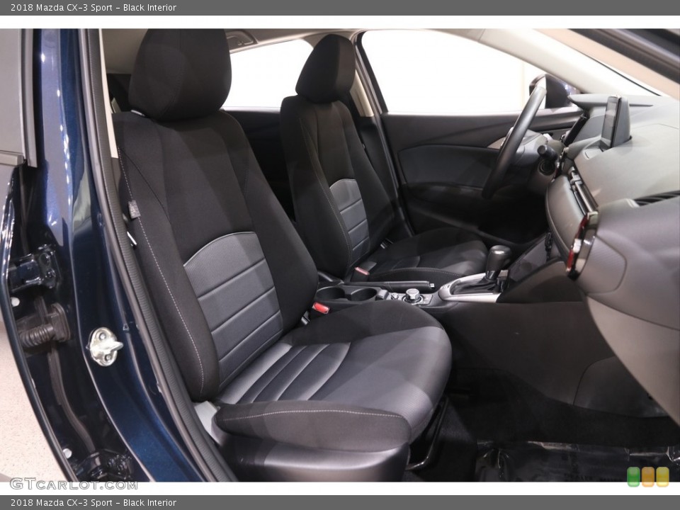Black Interior Front Seat for the 2018 Mazda CX-3 Sport #139356997