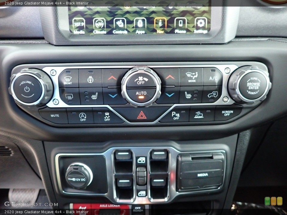 Black Interior Controls for the 2020 Jeep Gladiator Mojave 4x4 #139358557