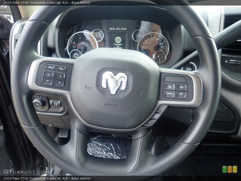 Black Interior Steering Wheel for the 2020 Ram 2500 Tradesman Crew Cab 4x4 #139359613