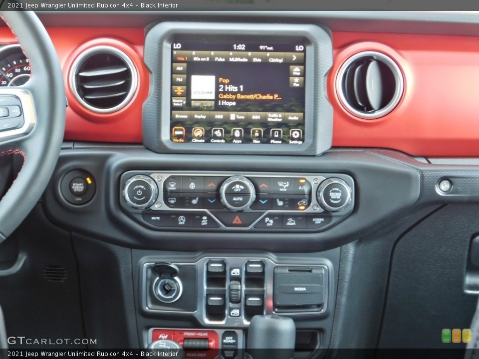 Black Interior Controls for the 2021 Jeep Wrangler Unlimited Rubicon 4x4 #139360405