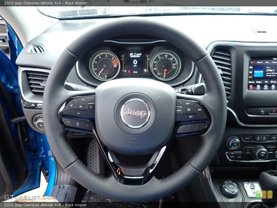 Black Interior Steering Wheel for the 2020 Jeep Cherokee Altitude 4x4 #139360507