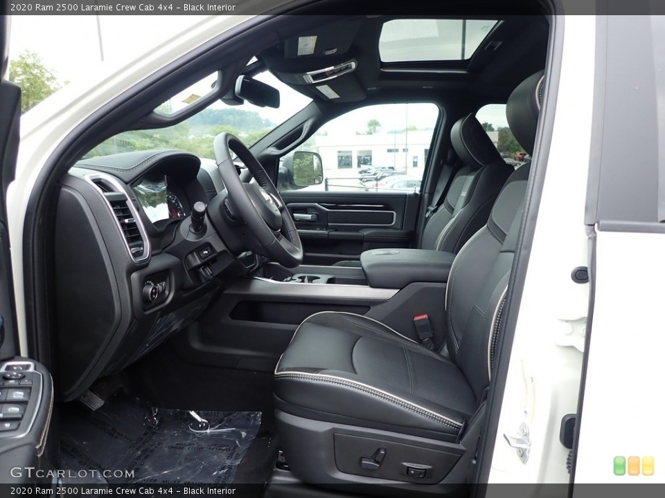 Black Interior Front Seat for the 2020 Ram 2500 Laramie Crew Cab 4x4 #139361818