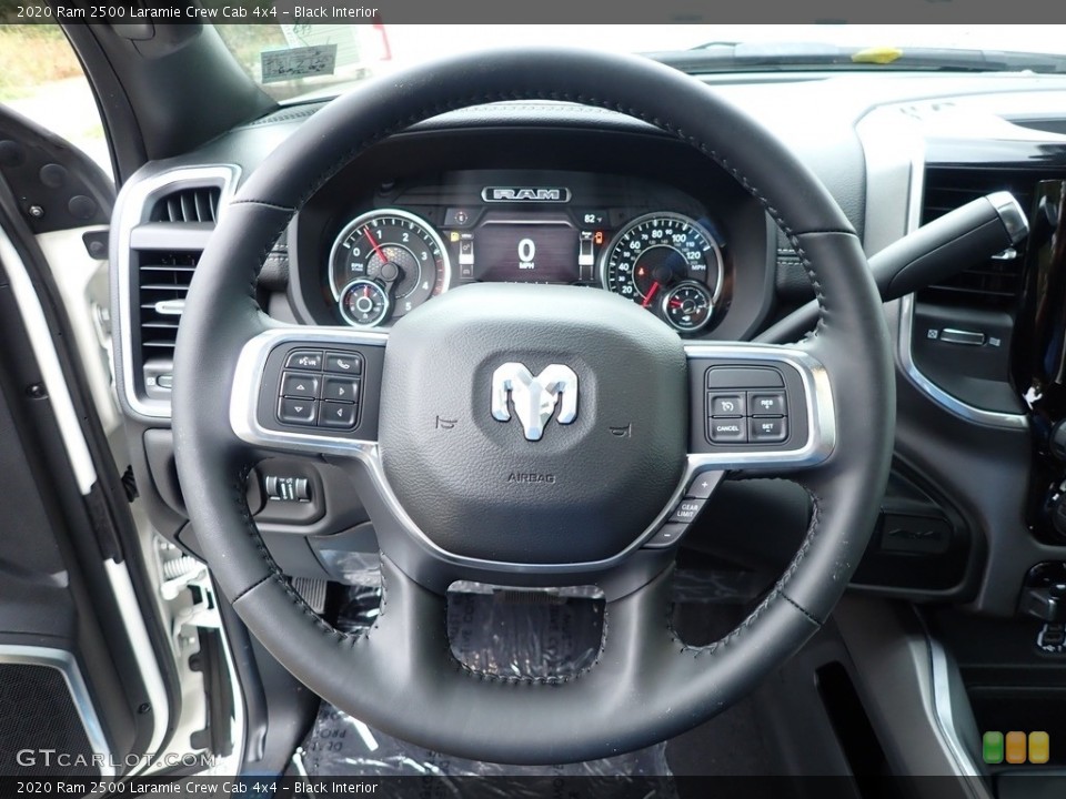 Black Interior Steering Wheel for the 2020 Ram 2500 Laramie Crew Cab 4x4 #139361911