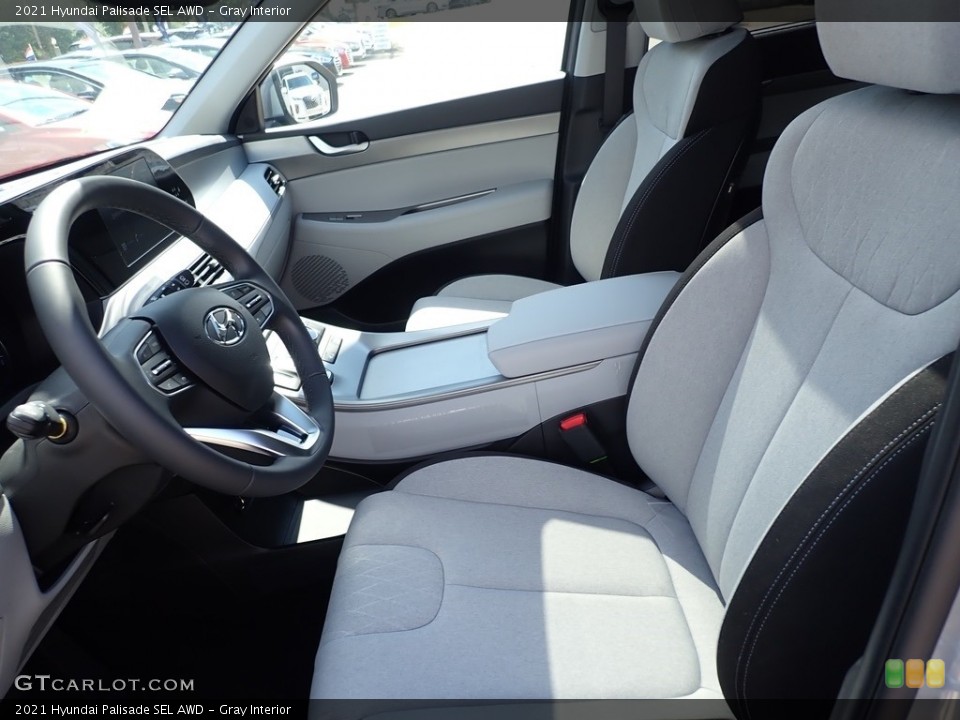 Gray 2021 Hyundai Palisade Interiors
