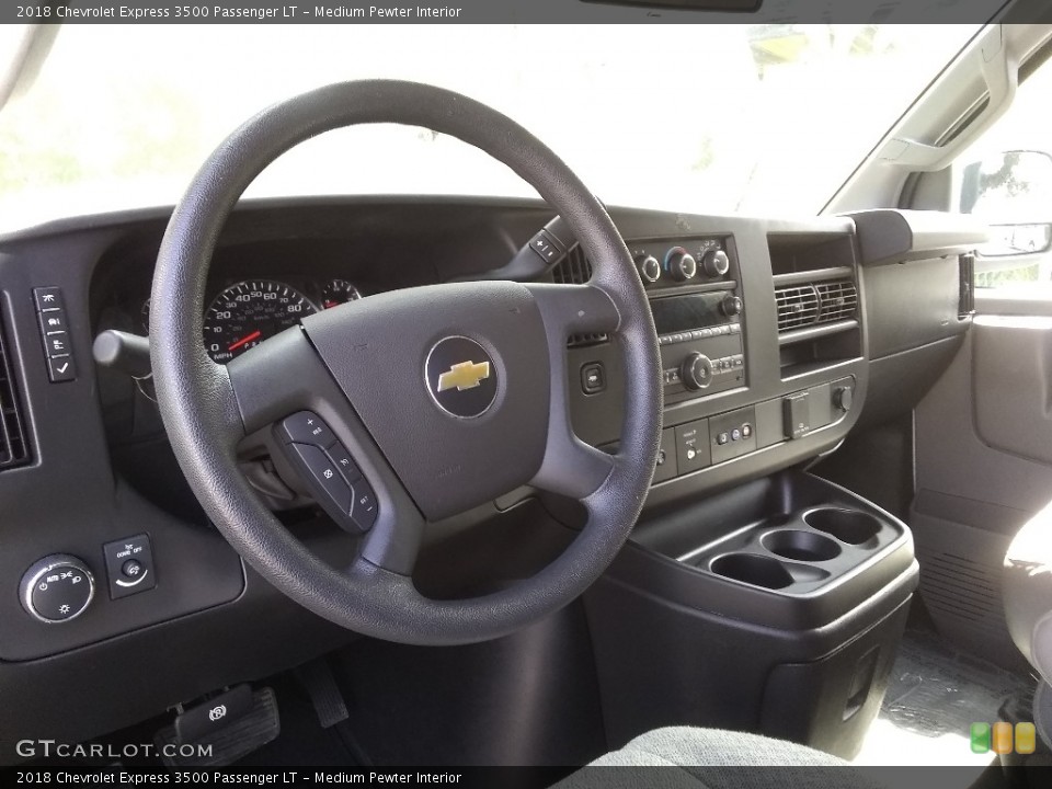 Medium Pewter Interior Dashboard for the 2018 Chevrolet Express 3500 Passenger LT #139364092