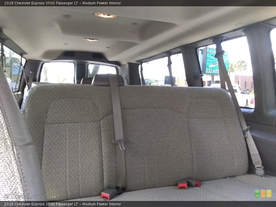 Medium Pewter Interior Rear Seat for the 2018 Chevrolet Express 3500 Passenger LT #139364230