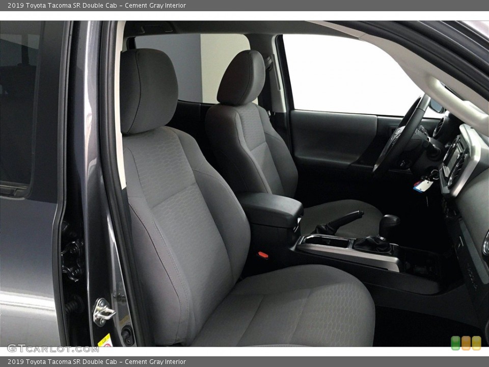 Cement Gray Interior Front Seat for the 2019 Toyota Tacoma SR Double Cab #139364764