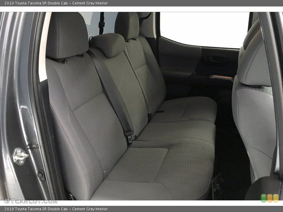 Cement Gray Interior Rear Seat for the 2019 Toyota Tacoma SR Double Cab #139365343