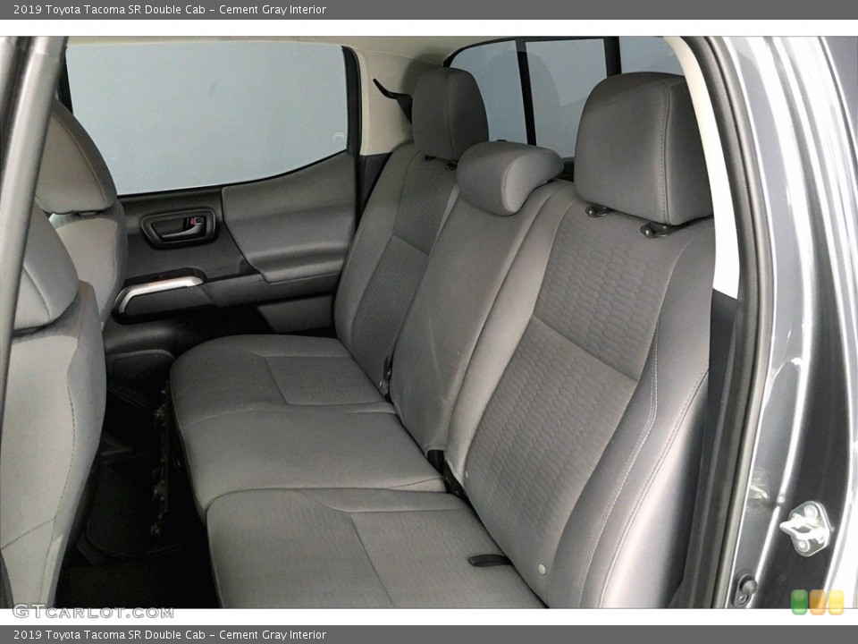 Cement Gray Interior Rear Seat for the 2019 Toyota Tacoma SR Double Cab #139365376