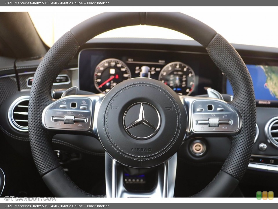 Black Interior Steering Wheel for the 2020 Mercedes-Benz S 63 AMG 4Matic Coupe #139372712