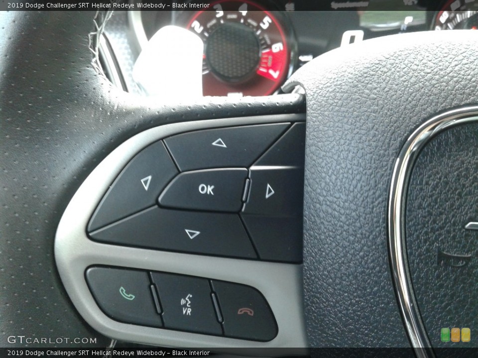 Black Interior Steering Wheel for the 2019 Dodge Challenger SRT Hellcat Redeye Widebody #139374653