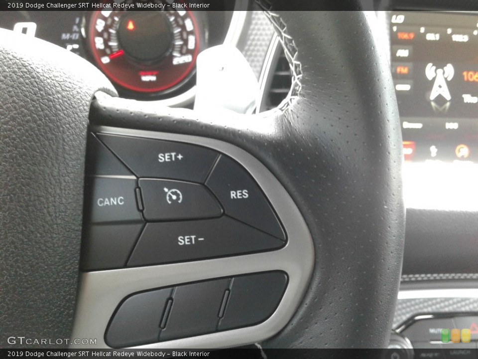 Black Interior Steering Wheel for the 2019 Dodge Challenger SRT Hellcat Redeye Widebody #139374677
