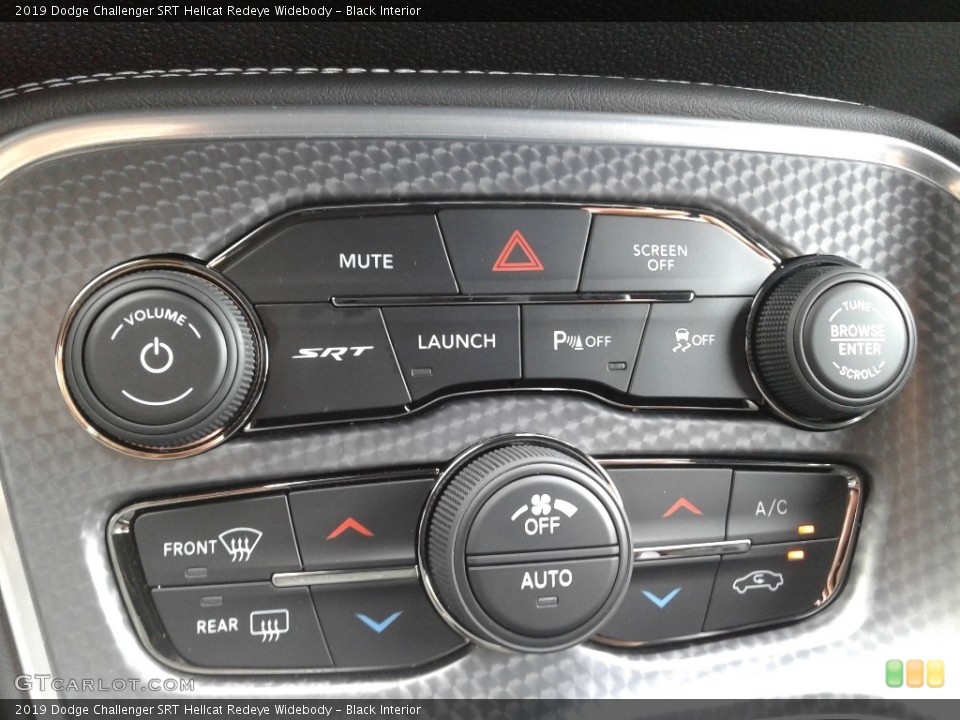 Black Interior Controls for the 2019 Dodge Challenger SRT Hellcat Redeye Widebody #139374791