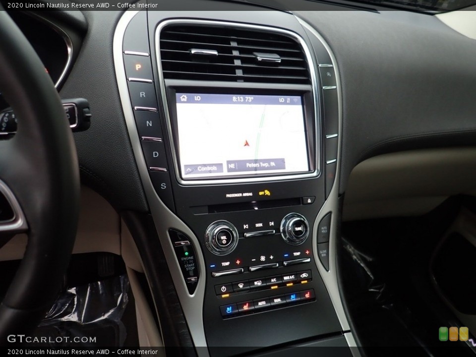 Coffee Interior Controls for the 2020 Lincoln Nautilus Reserve AWD #139375130