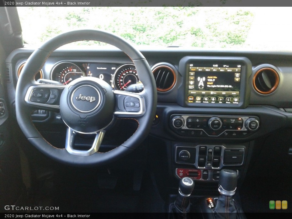 Black Interior Dashboard for the 2020 Jeep Gladiator Mojave 4x4 #139375376