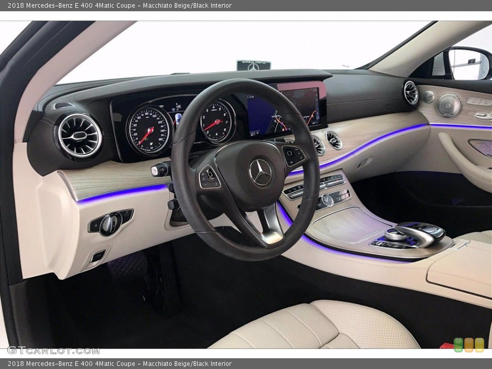 Macchiato Beige/Black Interior Dashboard for the 2018 Mercedes-Benz E 400 4Matic Coupe #139377614