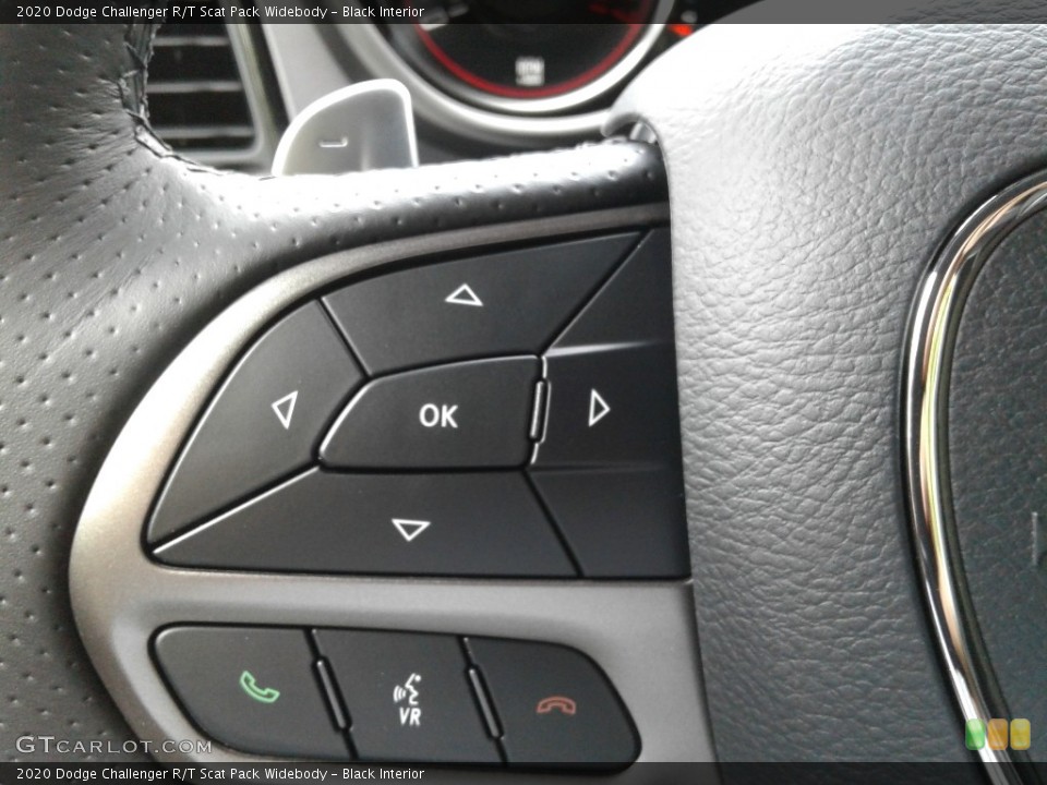 Black Interior Steering Wheel for the 2020 Dodge Challenger R/T Scat Pack Widebody #139378187