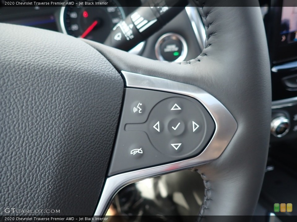 Jet Black Interior Steering Wheel for the 2020 Chevrolet Traverse Premier AWD #139378682